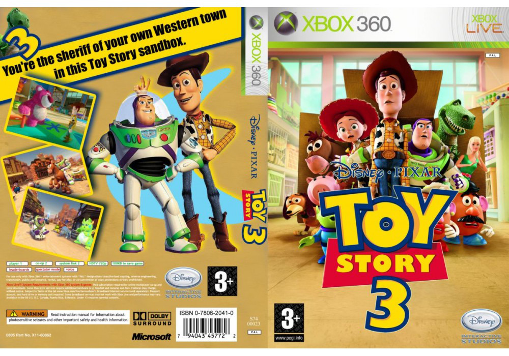 Гра для ігрової консолі Xbox 360, Toy Story 3: The Video Game (LT 3.0, LT 2.0)