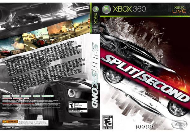 Гра для ігрової консолі Xbox 360, Split/Second: Velocity (LT 3.0, LT 2.0), фото 1