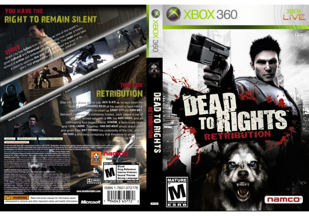 Гра для ігрової консолі Xbox 360, Dead to Rights: Retribution (LT 3.0, LT 2.0)