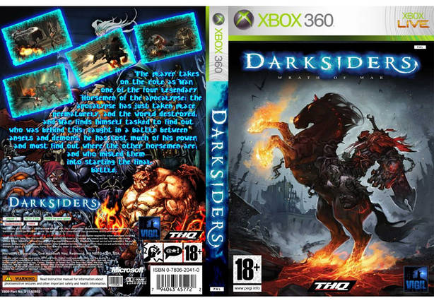 Гра для ігрової консолі Xbox 360, Darksiders (LT 3.0, LT 2.0), фото 1