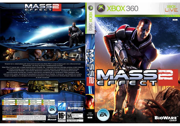 Гра для ігрової консолі Xbox 360, Mass Effect 2 (2 диски, LT 3.0, LT 2.0), фото 1