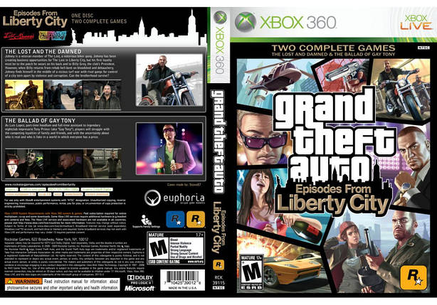Гра для ігрової консолі Xbox 360, Grand Theft Auto: Episodes from Liberty City (LT 3.0, LT 2.0), фото 1
