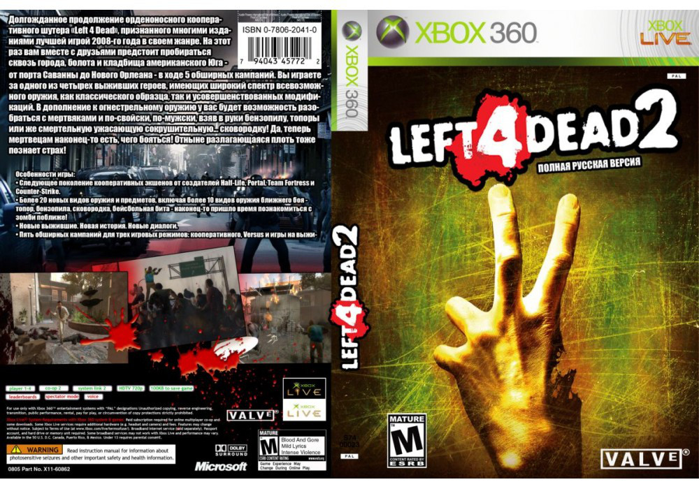 Купить Left 4 Dead 2 (оф. русский звук и текст, LT 3.0, LT 2.0), цена ...