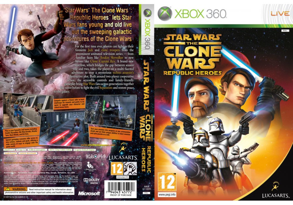 Star Wars The Clone Wars: Republic Heroes (російська версія, LT 3.0, LT 2.0)