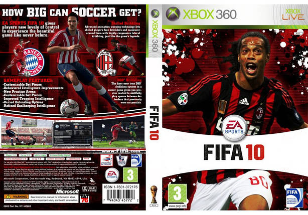 Гра для ігрової консолі Xbox 360, FIFA 10 (LT 3.0, LT 2.0), фото 1
