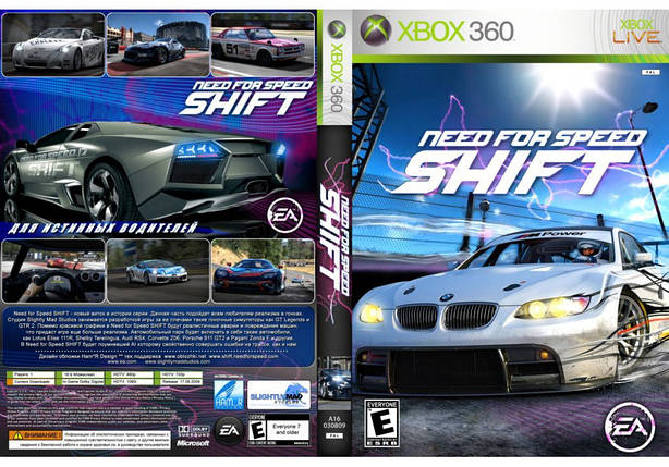 Гра для ігрової консолі Xbox 360, Need for Speed: Shift (LT 3.0, LT 2.0), фото 1