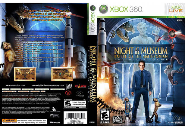 Гра для ігрової консолі Xbox 360, Night at the Museum: Battle of the Smithsonian (LT 3.0, LT 2.0), фото 1