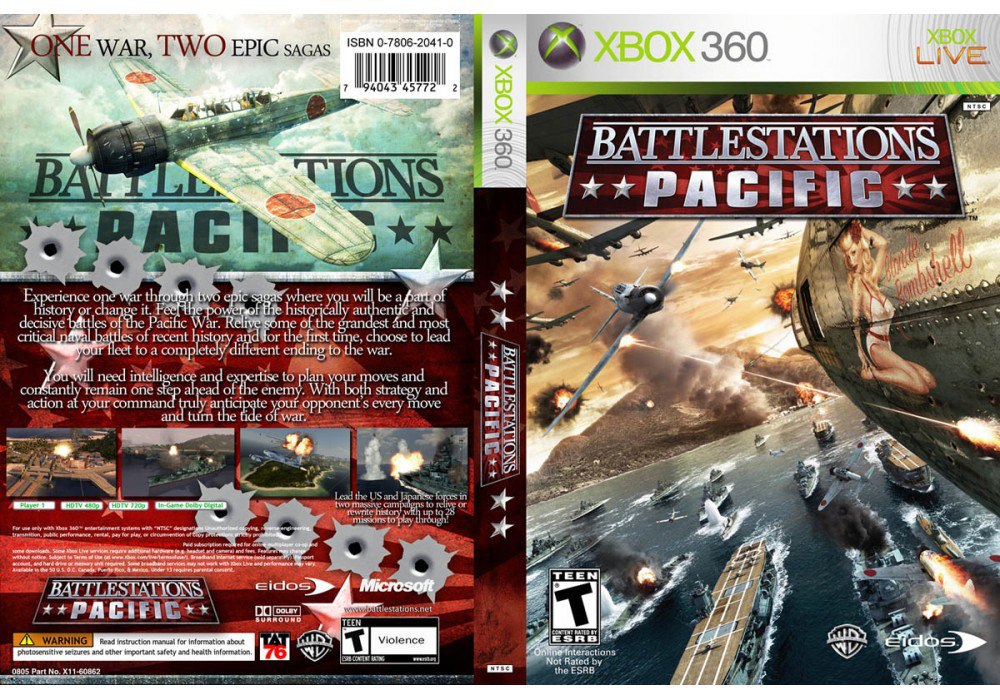 Гра для ігрової консолі Xbox 360, Battlestations Pacific (LT 3.0, LT 2.0) - фото 1 - id-p701876045