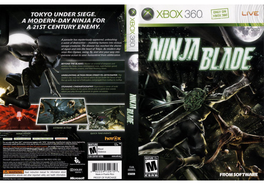Ninja Blade (оф. російський текст, LT 3.0, LT 2.0)