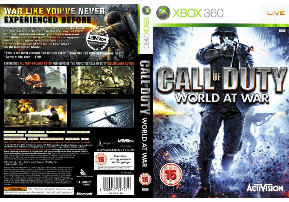 Call of Duty: World at War (росська версія, LT 3.0, LT 2.0)