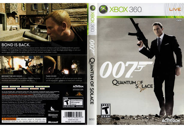 Quantum of Solace: The Game (James Bond, 007, русская версия, LT 3.0, LT 2.0), фото 2