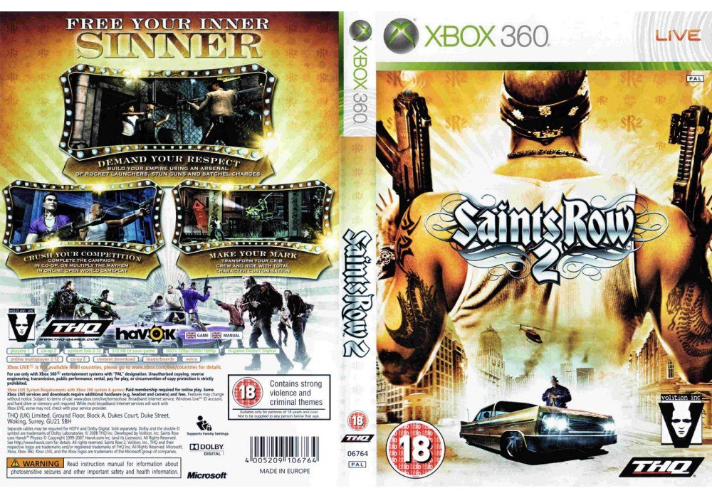 Гра для ігрової консолі Xbox 360, Saints Row 2 (фінальна доповнена версія, LT 3.0, LT 2.0)