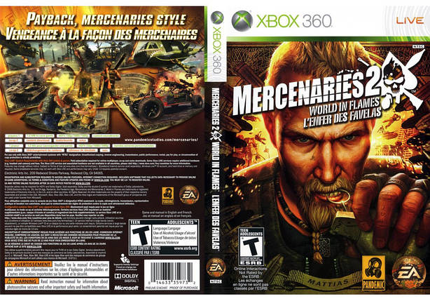 Гра для ігрової консолі Xbox 360, Mercenaries 2: World In Flames (LT 3.0, LT 2.0), фото 1