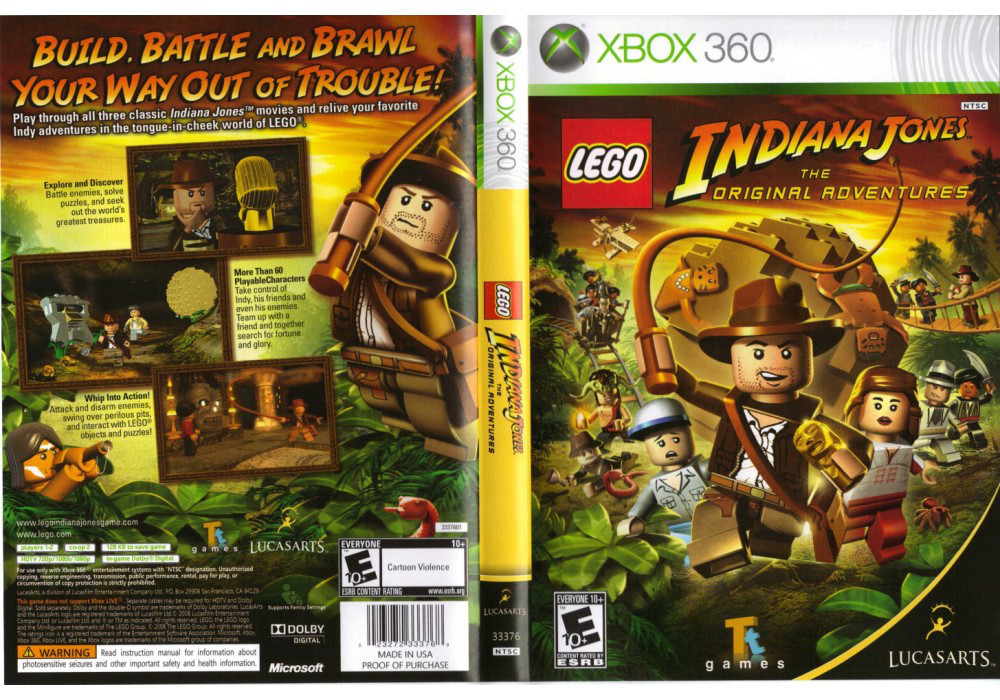 Гра для ігрової консолі Xbox 360, LEGO Indiana Jones: The Original Adventures (LT 3.0, LT 2.0)