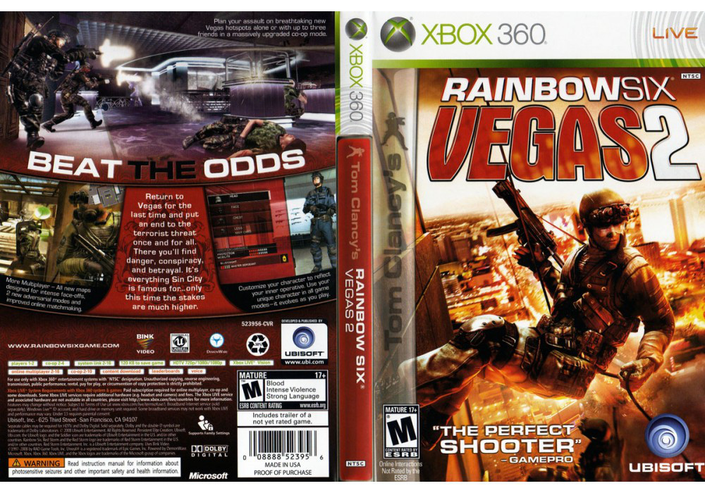 Tom Clancy's Rainbow Six: Vegas 2 (російська версія, LT 3.0, LT 2.0)
