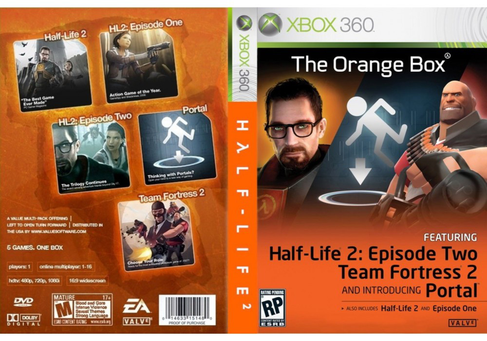 Гра для ігрової консолі Xbox 360, Half-Life: The Orange Box (LT 3.0, LT 2.0)