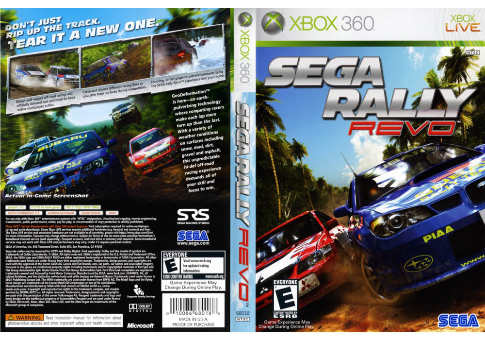 Sega Rally Revo (російська версія, LT 3.0, LT 2.0)