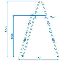 Драбина 28077 Intex для басейну (132 см), фото 3
