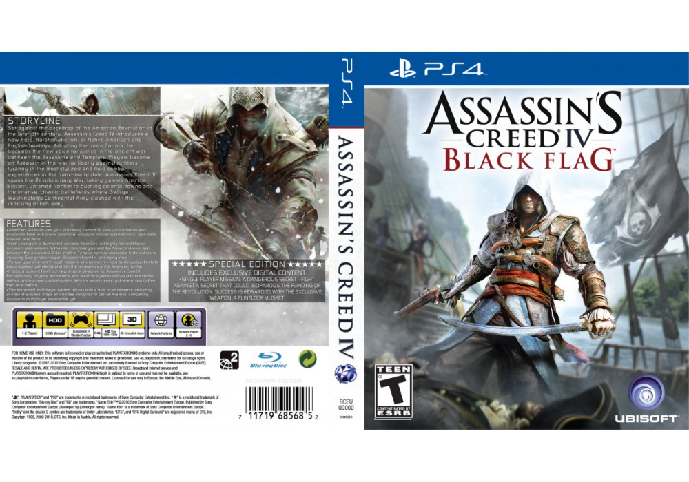 Гра для ігрової консолі PlayStation 4, Assassin's Creed IV: Black Flag (БУ)
