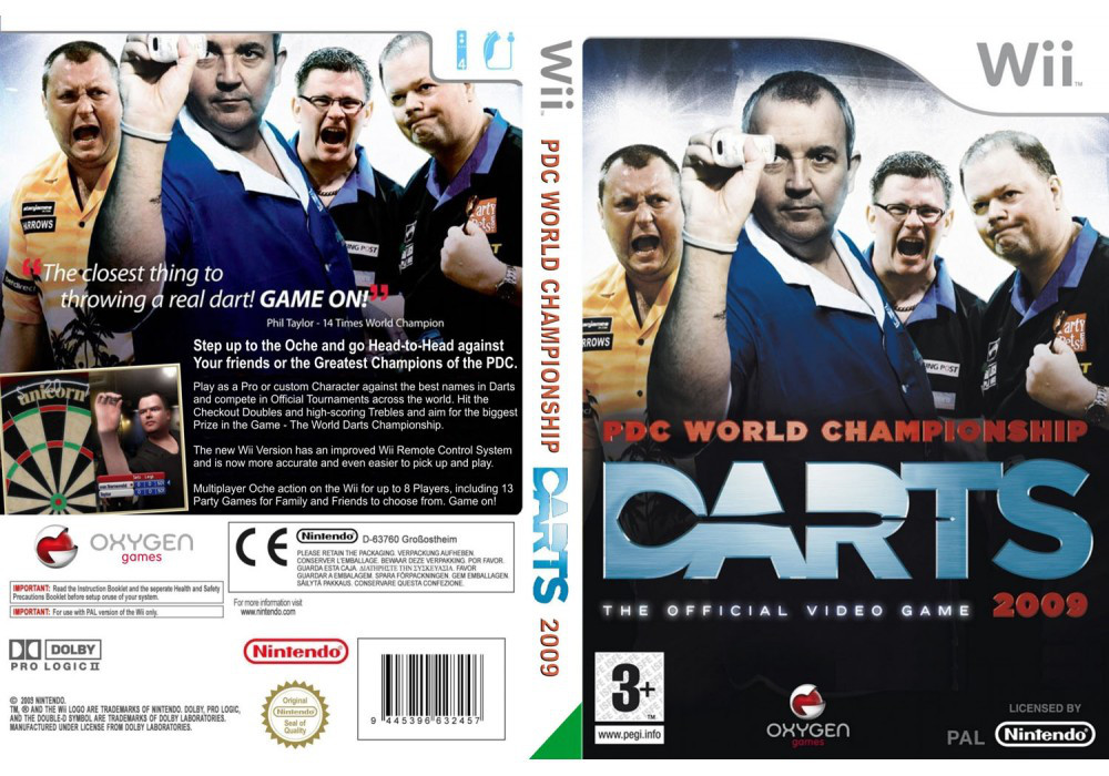 Гра для ігрової консолі Nintendo Wii (PAL), PDC World ChampionShip Darts 2009