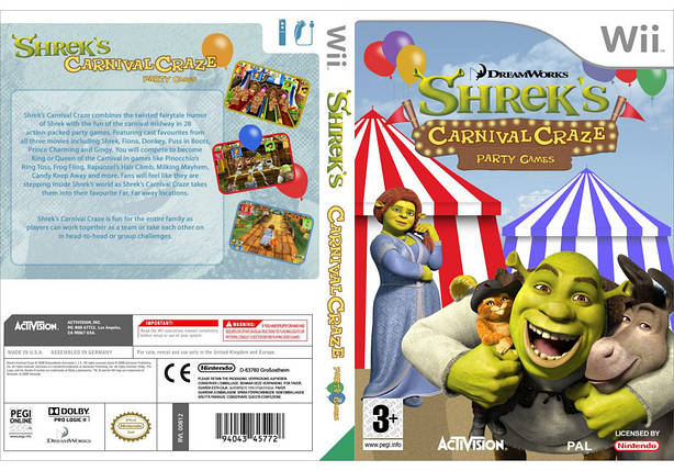 Гра для ігрової консолі Nintendo Wii (PAL), Shrek's Carnival Craze, фото 2