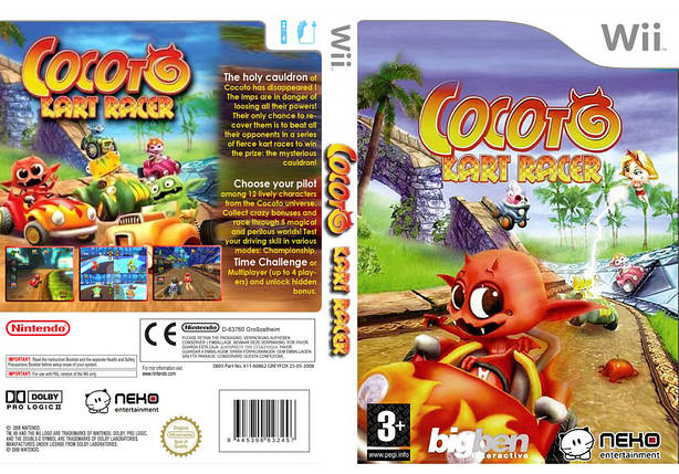 Гра для ігрової консолі Nintendo Wii (PAL), Cocoto Kart Racer, фото 2