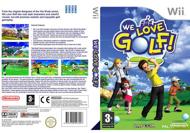 Гра для ігрової консолі Nintendo Wii (PAL), We Love Golf!, фото 2