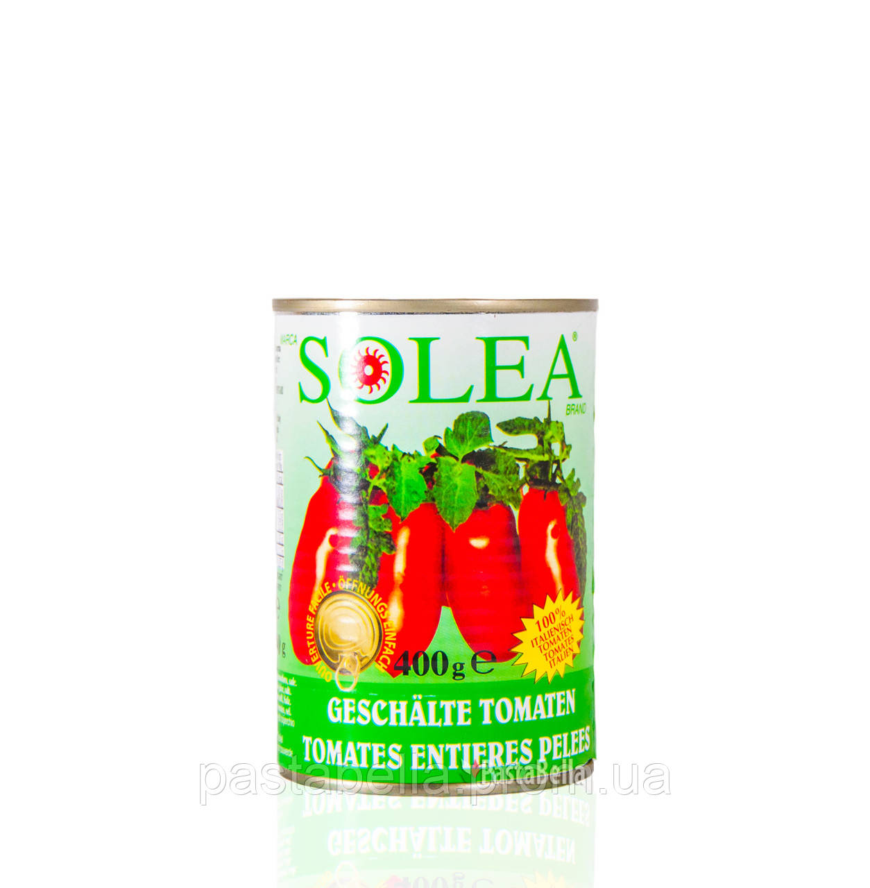 Італійські Томати Пелаті у власному соку - "Pomodori pelati" 400g Solea Pastabella