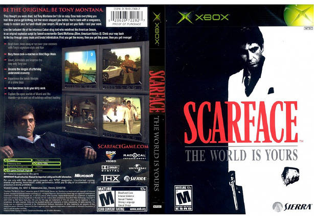 Гра для ігрової консолі Xbox, Scarface The World Is Yours, фото 1