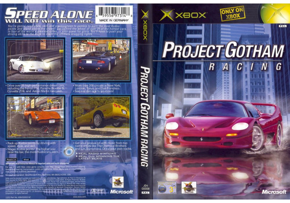 Гра для ігрової консолі Xbox Project Gotham Racing