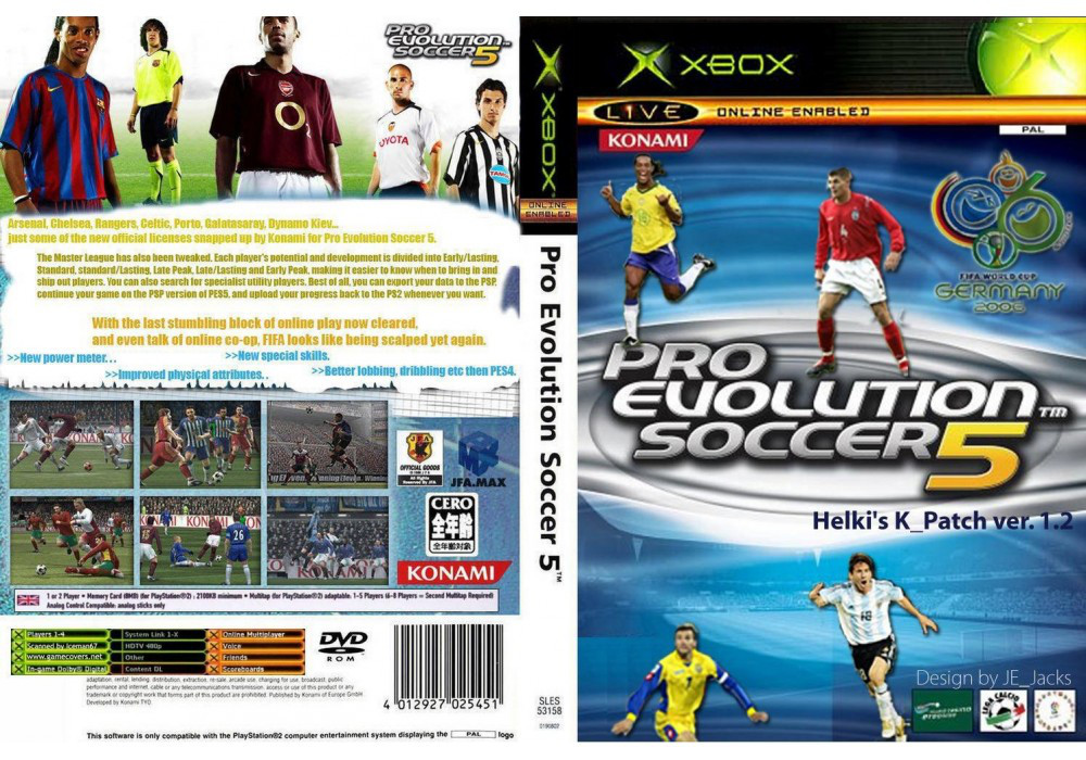 Гра для ігрової консолі Xbox, Pro Evoultion Soccer 5