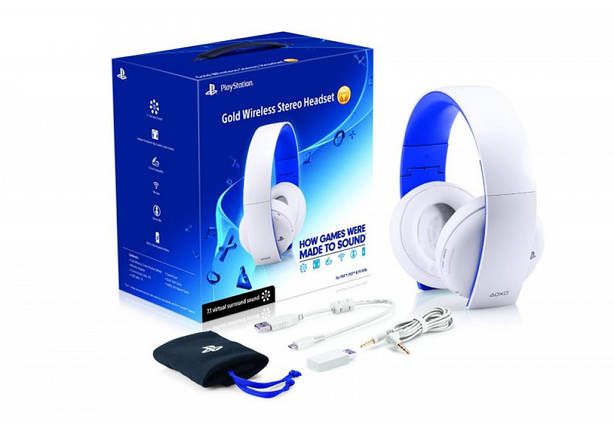 PS4 Wireless Headset(2.0)White, фото 2