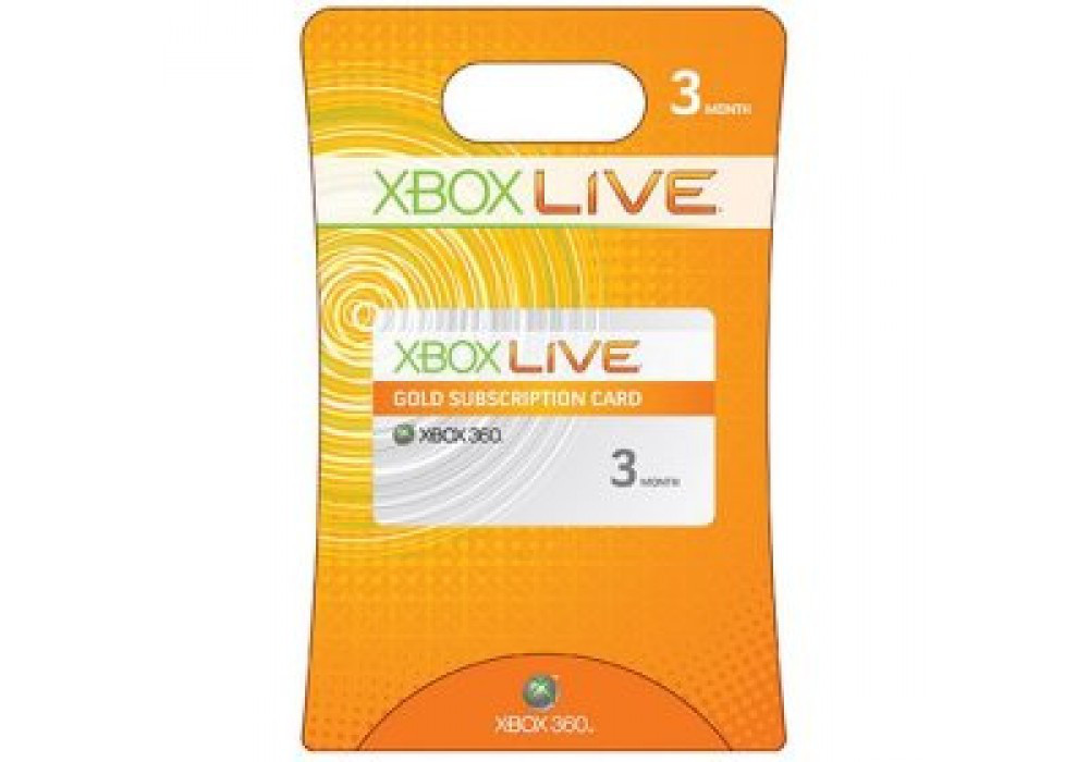 Картка поповнення балансу Xbox Live! (3 місяці)