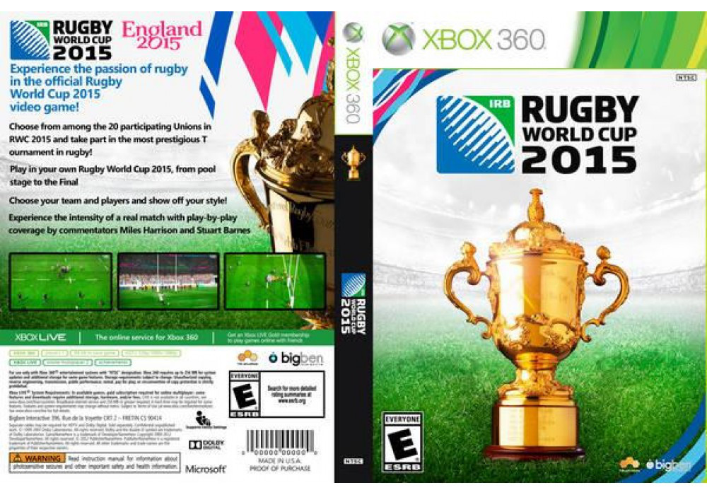 Гра для ігрової консолі Xbox 360, Ruggy World Cup 2015 (LT 3.0, LT 2.0)