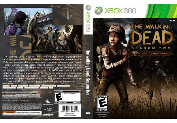 Гра для ігрової консолі Xbox 360, The Walking Dead: Season Two (LT 3.0, LT 2.0), фото 1