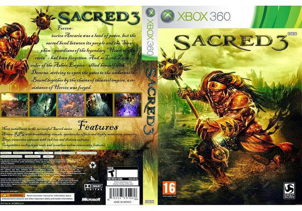Гра для ігрової консолі Xbox 360, Sacred 3 (LT 3.0, LT 2.0), фото 1