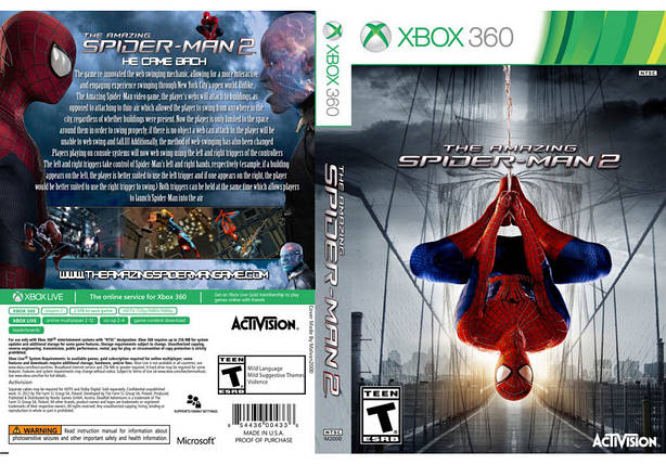 Гра для ігрової консолі Xbox 360, The Amazing Spider-Man 2 (LT 3.0, LT 2.0), фото 2