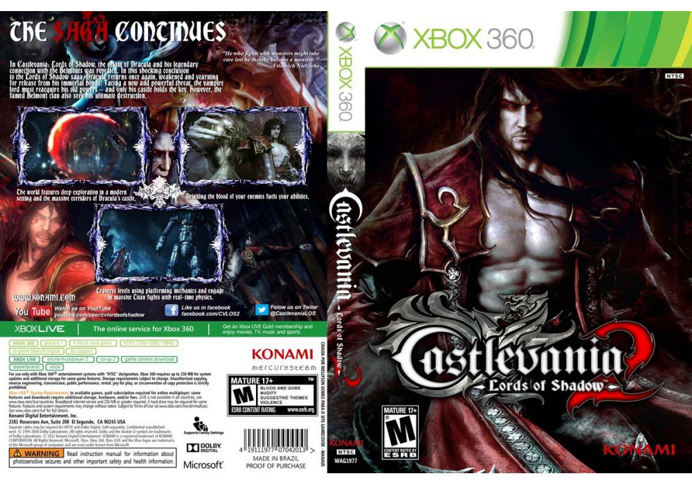 Гра для ігрової консолі Xbox 360, Castlevania: Lords of Shadow 2 (LT 3.0, LT 2.0) - фото 1 - id-p701874799