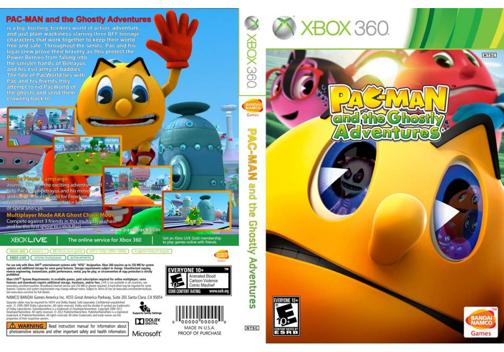 Xbox 360 Pac Man and the Ghostly