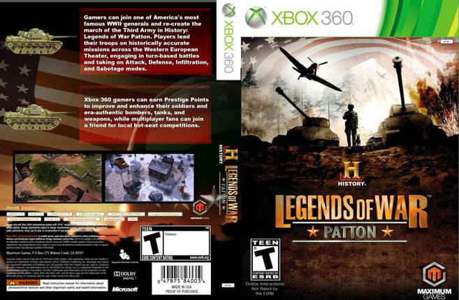 Гра для ігрової консолі Xbox 360, History: Legends of War (LT 3.0, LT 2.0), фото 1