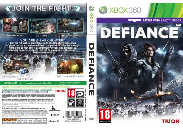 Гра для ігрової консолі Xbox 360, Defiance (LT 3.0, LT 2.0), фото 1