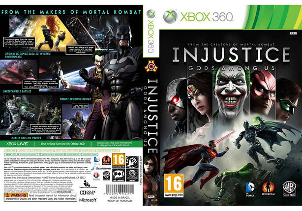 Гра для ігрової консолі Xbox 360, Injustice Gods Among Us (російський текст, LT 3.0, LT 2.0), фото 1