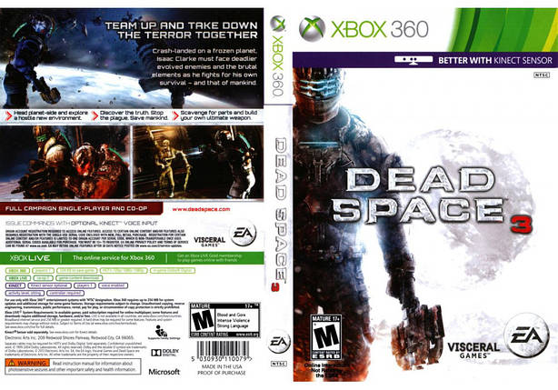 Гра для ігрової консолі Xbox 360, Dead Space 3 (2 диски, LT 3.0, LT 2.0), фото 1