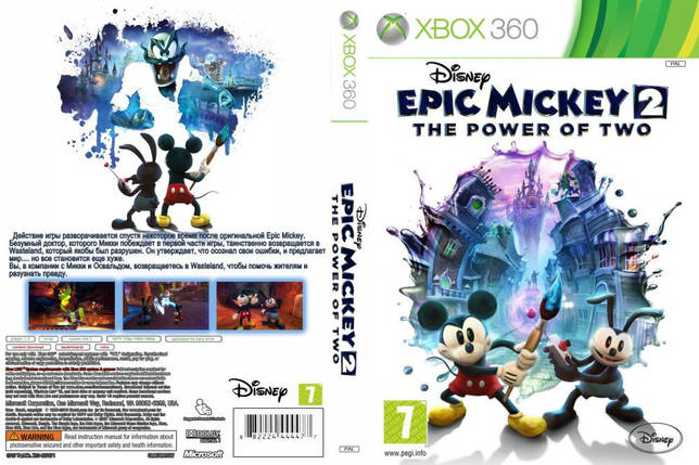 Гра для ігрової консолі Xbox 360, Disney Epic Mickey 2: The Power of Two, фото 2