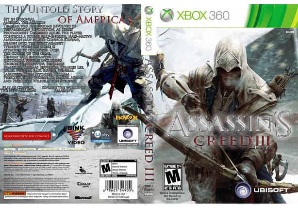 Гра для ігрової консолі Xbox 360, Assassin's Creed 3, фото 2