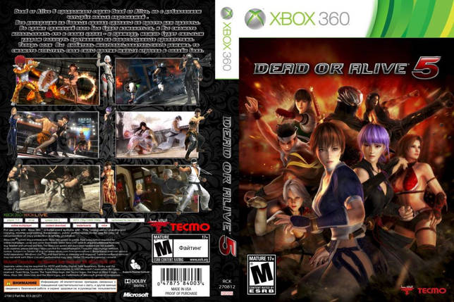 Гра для ігрової консолі Xbox 360, Dead or Alive 5 (LT 3.0, LT 2.0), фото 1