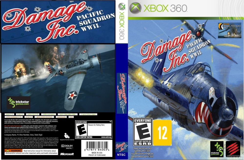 Гра для ігрової консолі Xbox 360, Damage Inc. Pacific Squadron WWII (LT 3.0, LT 2.0)