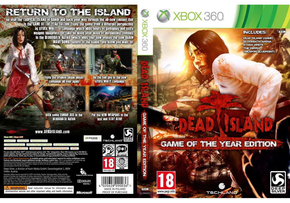 Гра для ігрової консолі Xbox 360, Dead Island: Game Of The Year Edition (LT 3.0, LT 2.0)