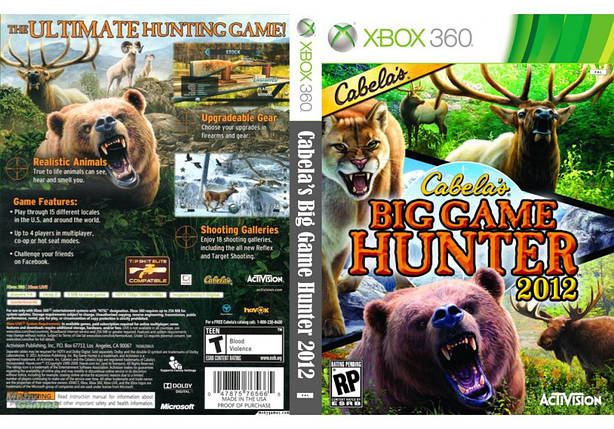 Гра для ігрової консолі Xbox 360, Cabela's Big Game Hunter 2012 (LT 3.0, LT 2.0), фото 1