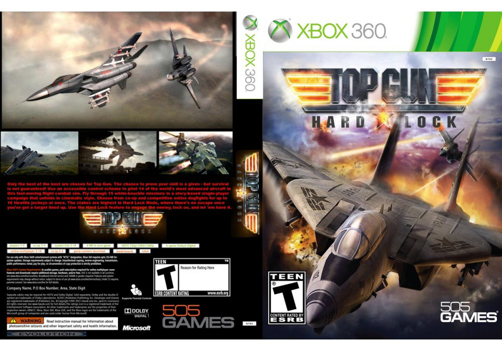 Гра для ігрової консолі Xbox 360, Top Gun: Hard Lock (LT 3.0, LT 2.0)